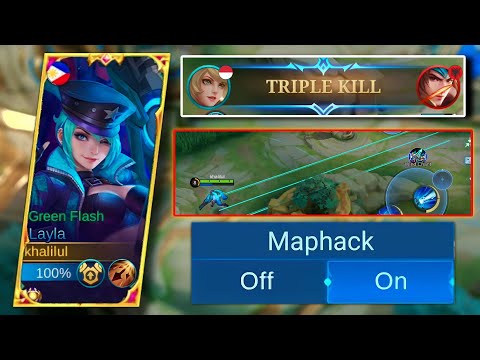 WTF LALYA HACK MAP!!! WHY LAYLA BUILD CRITICAL BRUST DAMAGE?? BEST BUILD LAYLA - CRAZY LAYLA DAMAGE