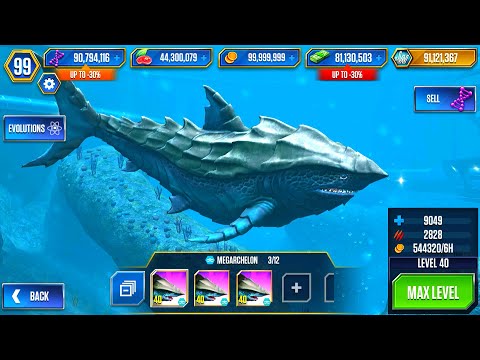 NEW UNLOCK MEGARCHELON MAX X3 LEVEL 40 | JURASSIC WORLD THE GAME