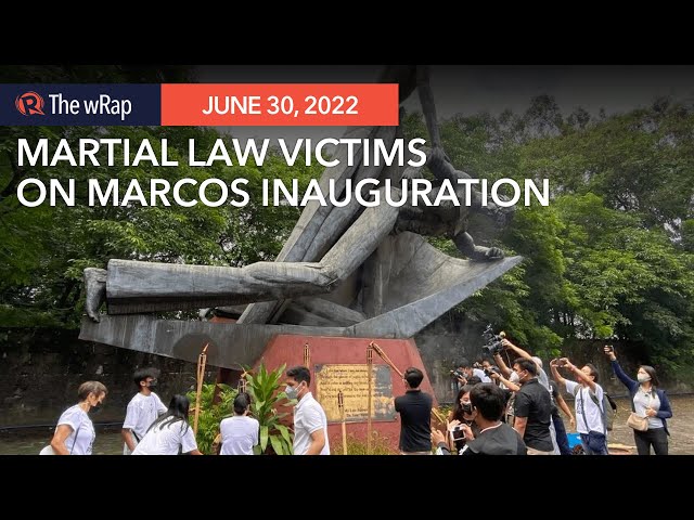 As Marcos takes oath, Martial Law victims pledge to guard vs tyranny