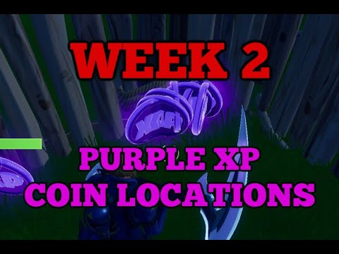 Fortnite week 2 all purple XP coin locations