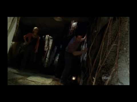 LOST 5x16-17 The Incident clip #4 - Richard knocks the wall down