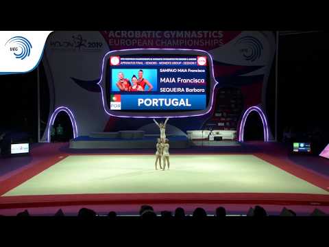 Women's group Portugal - 2019 Acro European silver medallists, dynamic