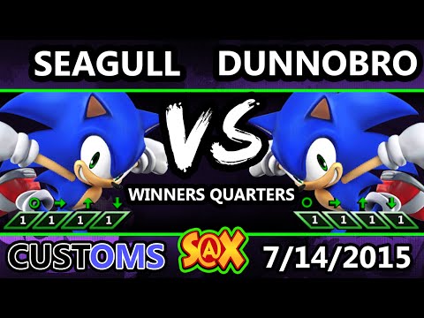 S@X 106 Customs - Seagull (Sonic) Vs. DunnoBro (Sonic) SSB4 WQ - Smash Wii U  - Smash 4