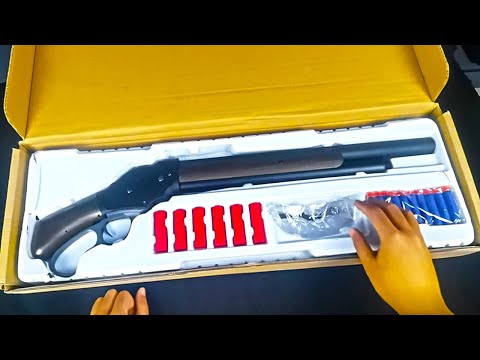 Winchester M1887 Toy Shell Ejection Toy Shotgun | Soft Bullet Shotgun Toy Gun