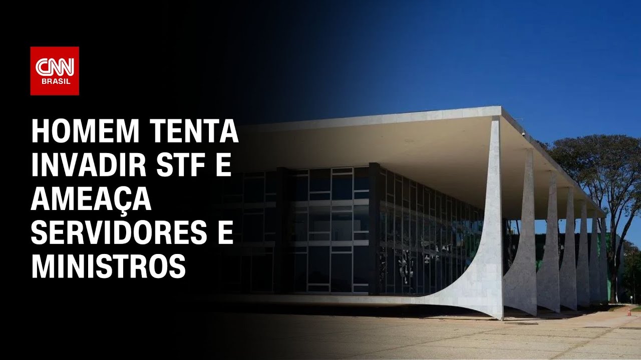 Polícia do Distrito Federal prende homem que tentou invadir STF | AGORA CNN