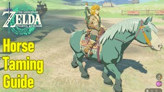 Zelda Tears of the Kingdom horse guide, taming, stables, pony points, how to get a horse