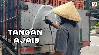 Download lagu Seni Lukis Airbrush Mobil Bak Truk, KERENN!! 😍👍 mp3