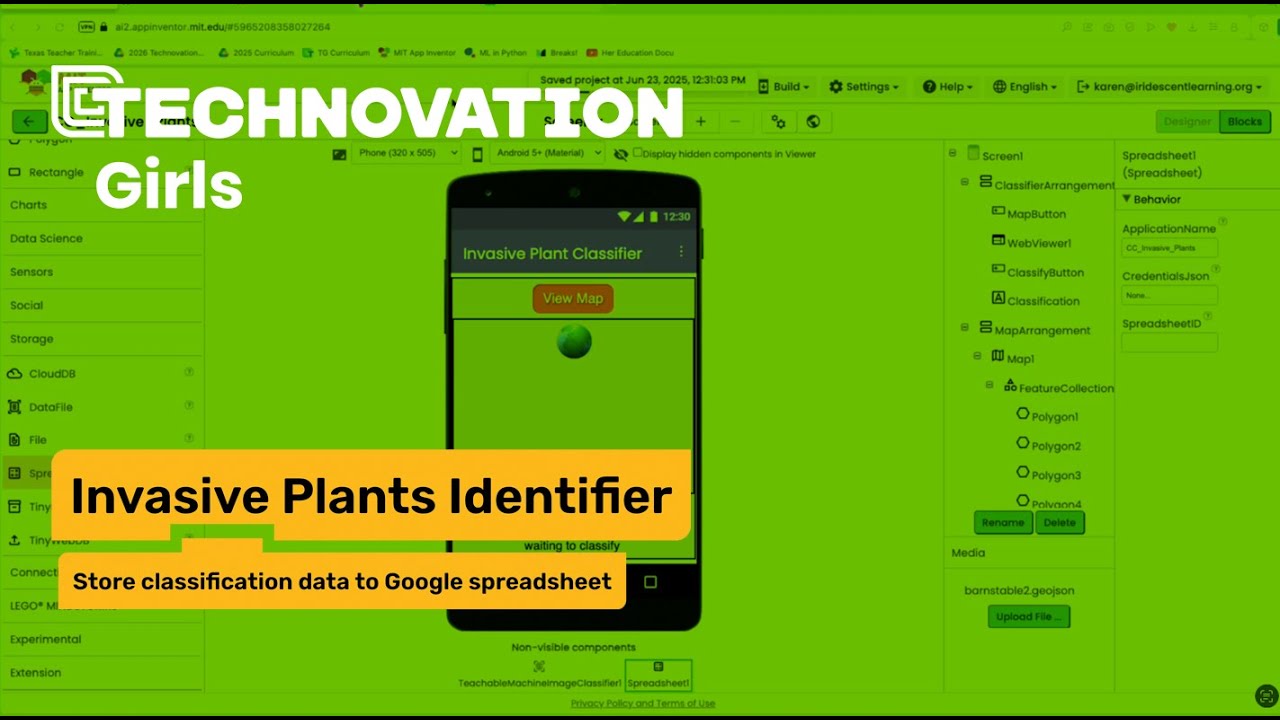 Part 5: Storing classification data in a Google Spreadsheet