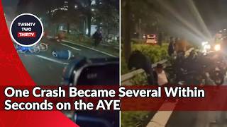 11 Hospitalised After Multi-Vehicle AYE Pile-Up Sparks Questions Over Rush Hour Riding