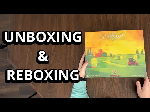 La Famiglia: The Great Mafia War  - Board Game Unboxing and Reboxing - What's in the Box?