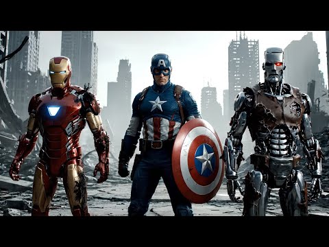 Black Superman vs Terminator, Iron Man & Captain America: The Final Showdown