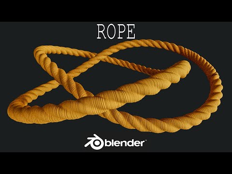 create rope in blender in 1 mininute ( blender lazy tutorial )
