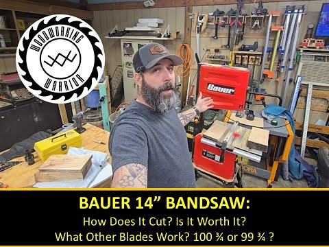 NEW BAUER 14 Inch Bandsaw: How's it cut? Worth It?