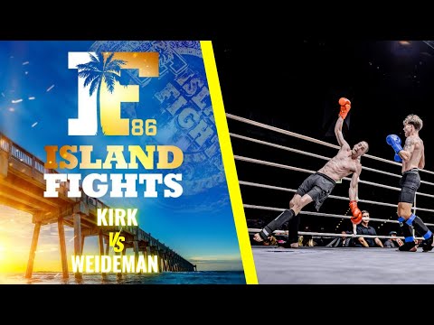Jared Kirk vs Matthew Weideman | Flyweight Kickboxing Full Fight | IF 86 | Islandfights.com