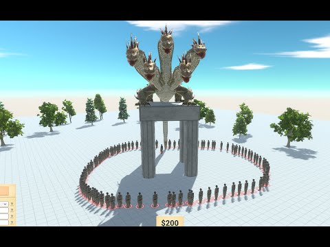 *NEW UPDATE* 5 HEAD Hydra VS 100 Commando Bo - Animal Revolt Battle Simulator