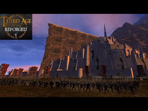 MINAS TIRITH, THE WHITE CITY UNDER SIEGE (Siege Battle) - Third Age: Total War (Reforged)