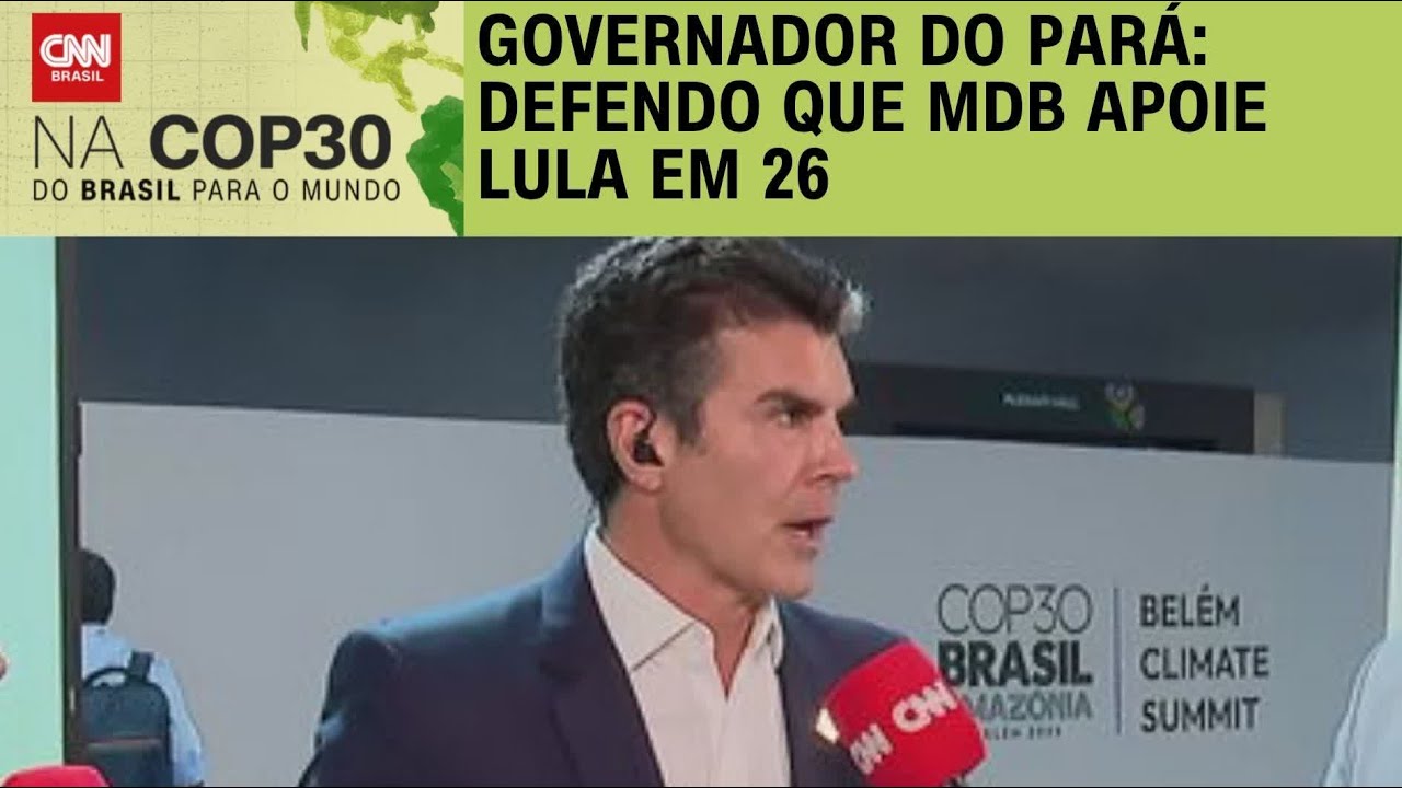 Helder Barbalho à CNN: Defendo que MDB apoie reeleição de Lula | BASTIDORES CNN