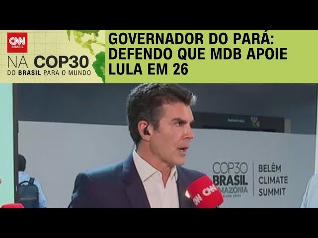 Helder Barbalho à CNN: Defendo que MDB apoie reeleição de Lula | BASTIDORES CNN