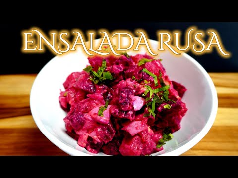 ENSALADA DE REMOLACHA PAPA Y HUEVO / RECETA FÁCIL Y DELICIOSA
