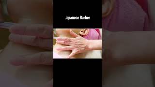 🇯🇵 A Japanese female barber beautifully shaves a Japanese woman's cheeks and neck  #barber #shaving