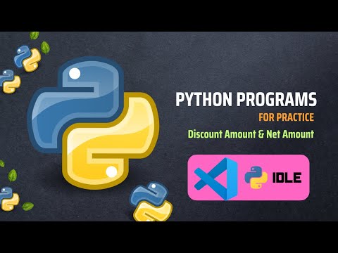 Python Programs Discount Net Amount Python Pythonprogramming Telugucodeguru