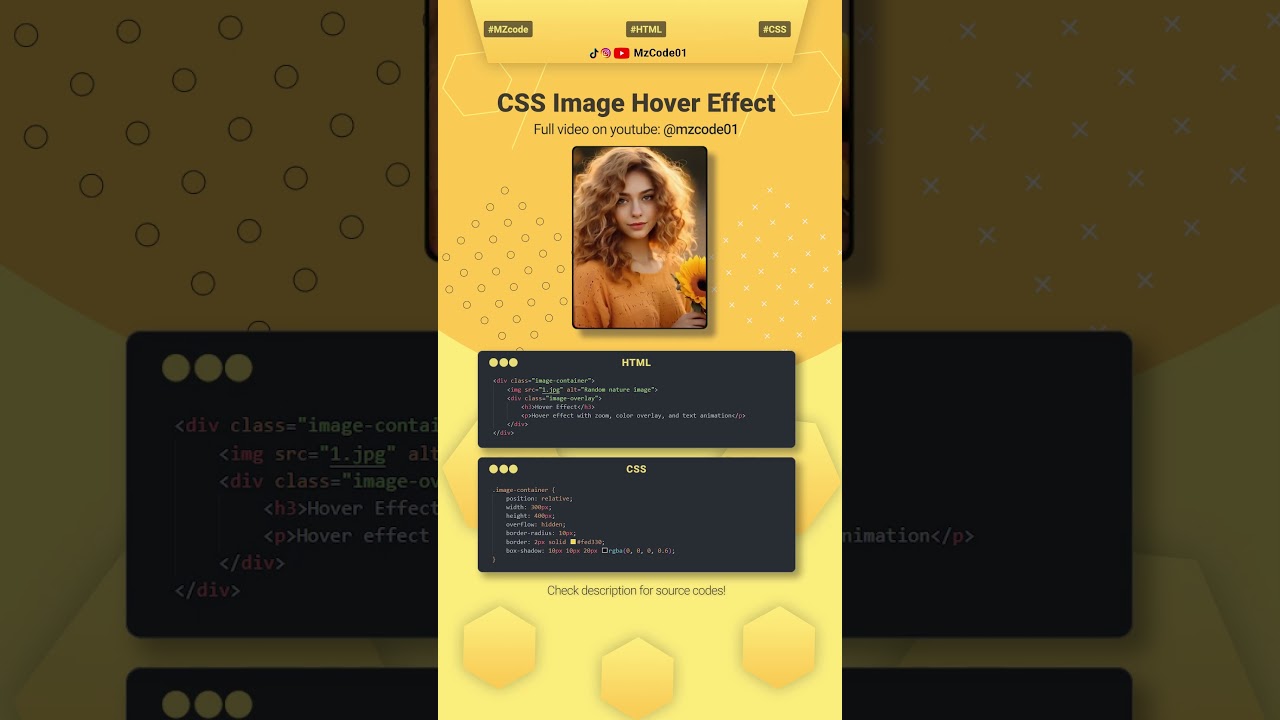 Awesome Image Hover Effects Using Only HTML & CSS! #htmlcss #csshovereffects #cssanimation #shorts