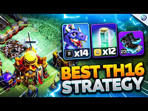 RC CHARGE Mass DRAGONS is the Easiest TH16 Attack Strategy | Clash of Clans