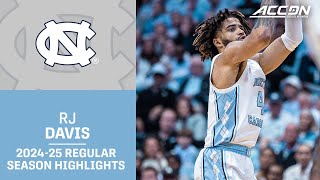 R.J. Davis 2024-25 Regular Season Highlights | North Carolina Guard