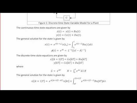 ECE320 Lecture 9-1a: Discrete-Time System Design - State Equations