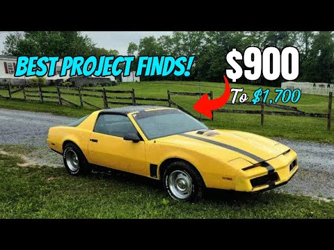 Classic Cars Priced at $900 to $1,700 - Projects from the 1960s 70s and 80s For Sale!