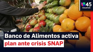 Programa SNAP, sin fondos para noviembre: Banco de Alimentos de Houston ayudará a familias afectadas
