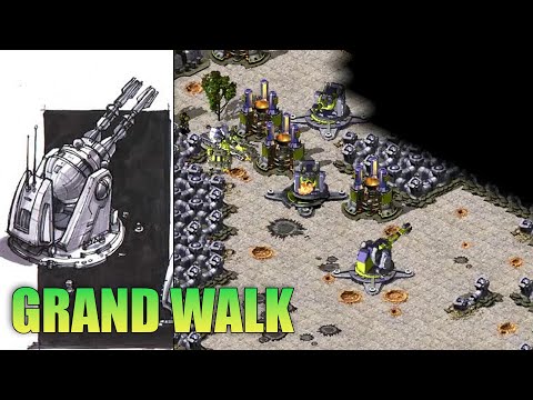 Red Alert 2 |  It's a walled world and Grand cannon is a B****
