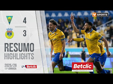 Resumo: Estoril 4-3 Arouca (Liga 25/26 #11)