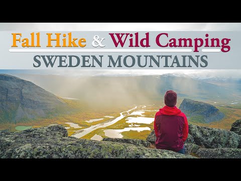 FALL HIKE and WILD CAMPING | SWEDEN MOUNTAINS , Hiking autumn Sarek National Park