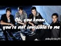 Big Time Rush - Invisible (with lyrics)
