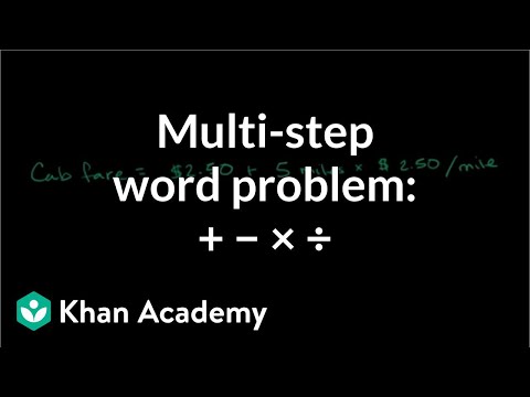 Multi-step rational number word problems