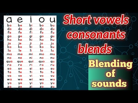 vowels and consonants | Blending of sounds | beginning Blending