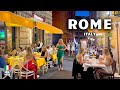 Walking In Rome Italy 4K Trevi Fountain Spanish Steps No Talking Night Walk