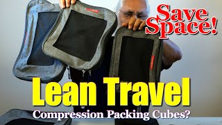 LEAN TRAVEL Compression Packing Cube Organizers (6 Pack)