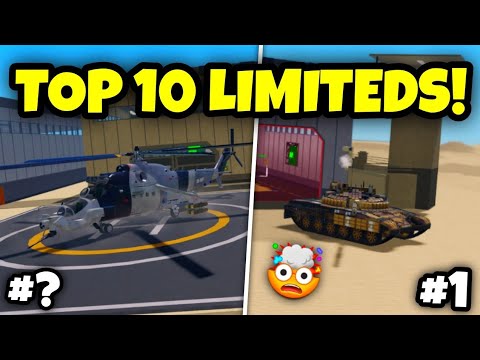 These Are The TOP 10 BEST LIMITED ITEMS In War Tycoon!