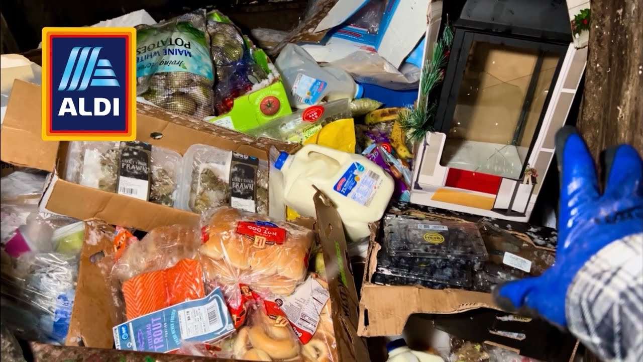 Dumpster Diving Aldi # 68 Free Grocery Shopping!
