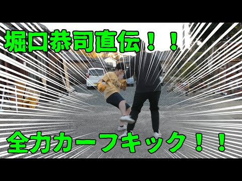 堀口恭司に逆らってカーフキック受けてみた【格闘技 RIZIN】