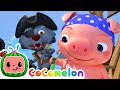 Three Little Pigs Pirate Version! | CoComelon Furry Friends | Animals for Kids