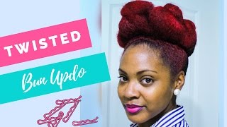 Twisted Bun on Natural Hair | Protective Style | Curly Corner