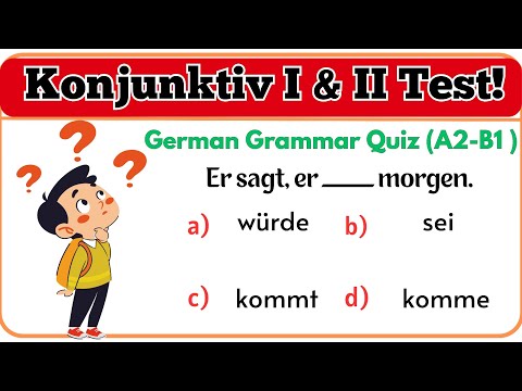 Konjunktiv I und II: A2-B1 Deutsch Quiz mit Tipps, um Grammatik leicht zu lernen