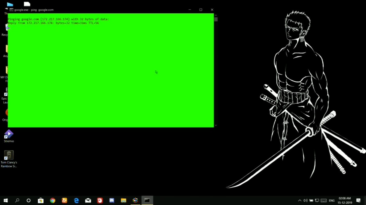 How to create a shortcut for single ping cmd command