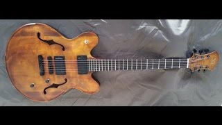 Guitar shop blog Episode 8- A prototype 2017 Model 35 semi hollow!