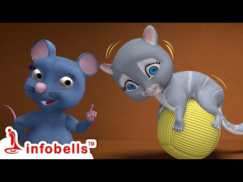 Na intlo Oka Cinna Pilli - Cat Song | Telugu Rhymes for Children | Infobells