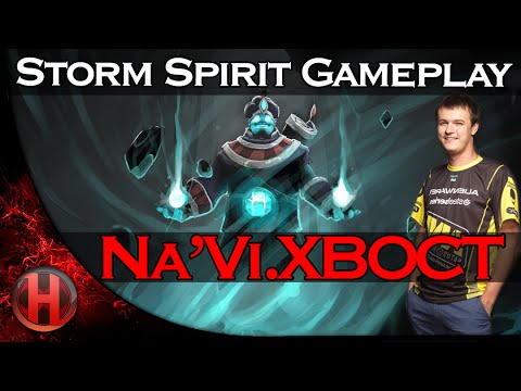Na'Vi.XBOCT Storm Spirit Gameplay Dota 2