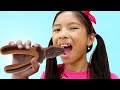 Wendy Chocolate Challenge Pretend Play with Toolbox Toys | Making Chocolate Food Kids Toys